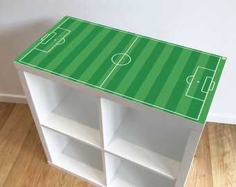 Football Pitch STICKER para la unidad Ikea KALLAX (solo adhesivo) - Pegatinas, calcomanías, adhesivos para muebles, futbolín, adhesivo de vinilo, sala de juegos,