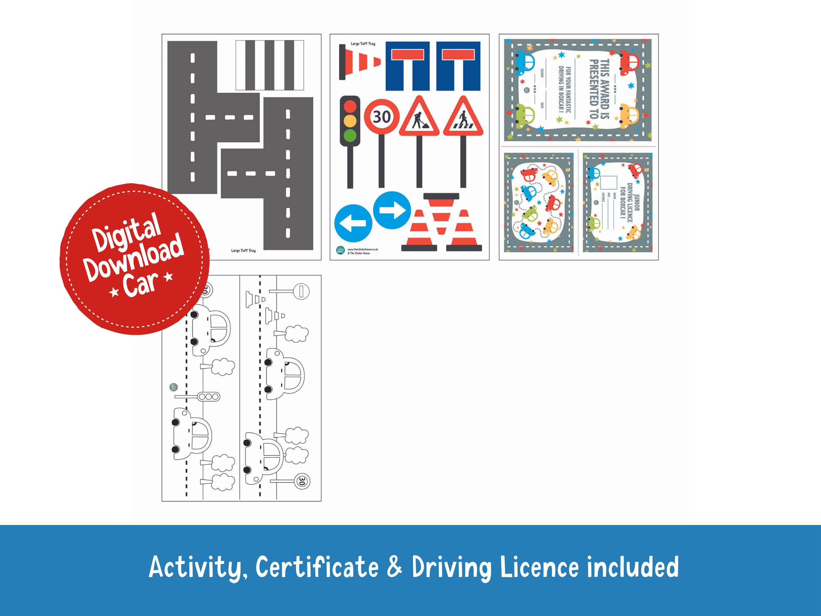 Road DIGITAL DOWNLOAD Roads Toy Cars Instant Download Car - Etsy