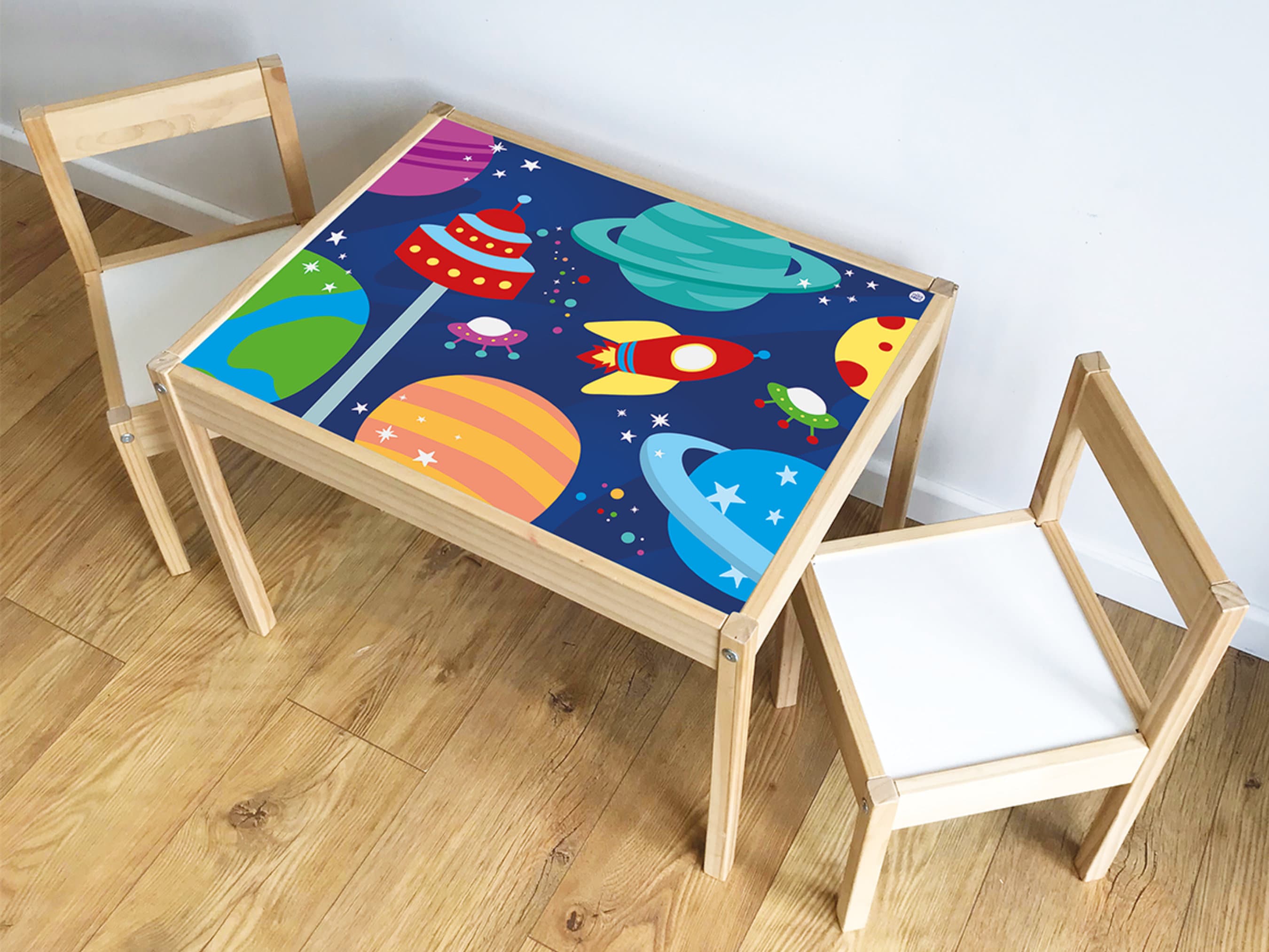Adhesivo de vinilo para muebles, calcomanía para niños, habitación de pared  y mesa, decoración de silla Malm, transferencia de niños, superficie de
