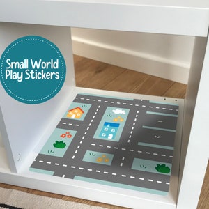 Roads Kallax Play Sticker, Small World Play (Sticker only), Ikea Kallax, Stickers, Furniture sticker,  Toy Storage, Playroom, Car Play