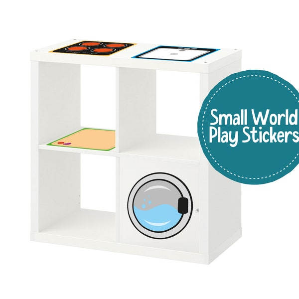Schneidebrett Kallax Play Sticker (Sticker only), Small World Play, Ikea Kallax, Stickers, Möbel Sticker, Ikea Kitchen