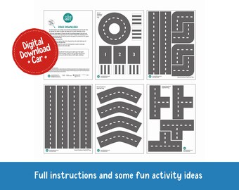 Road DIGITAL DOWNLOAD, Roads, Toy Cars, Instant Download, Car Download, Tuff  Tray, Tuff Tray Ideas, A4 Printable, Printable, Ikea Download 