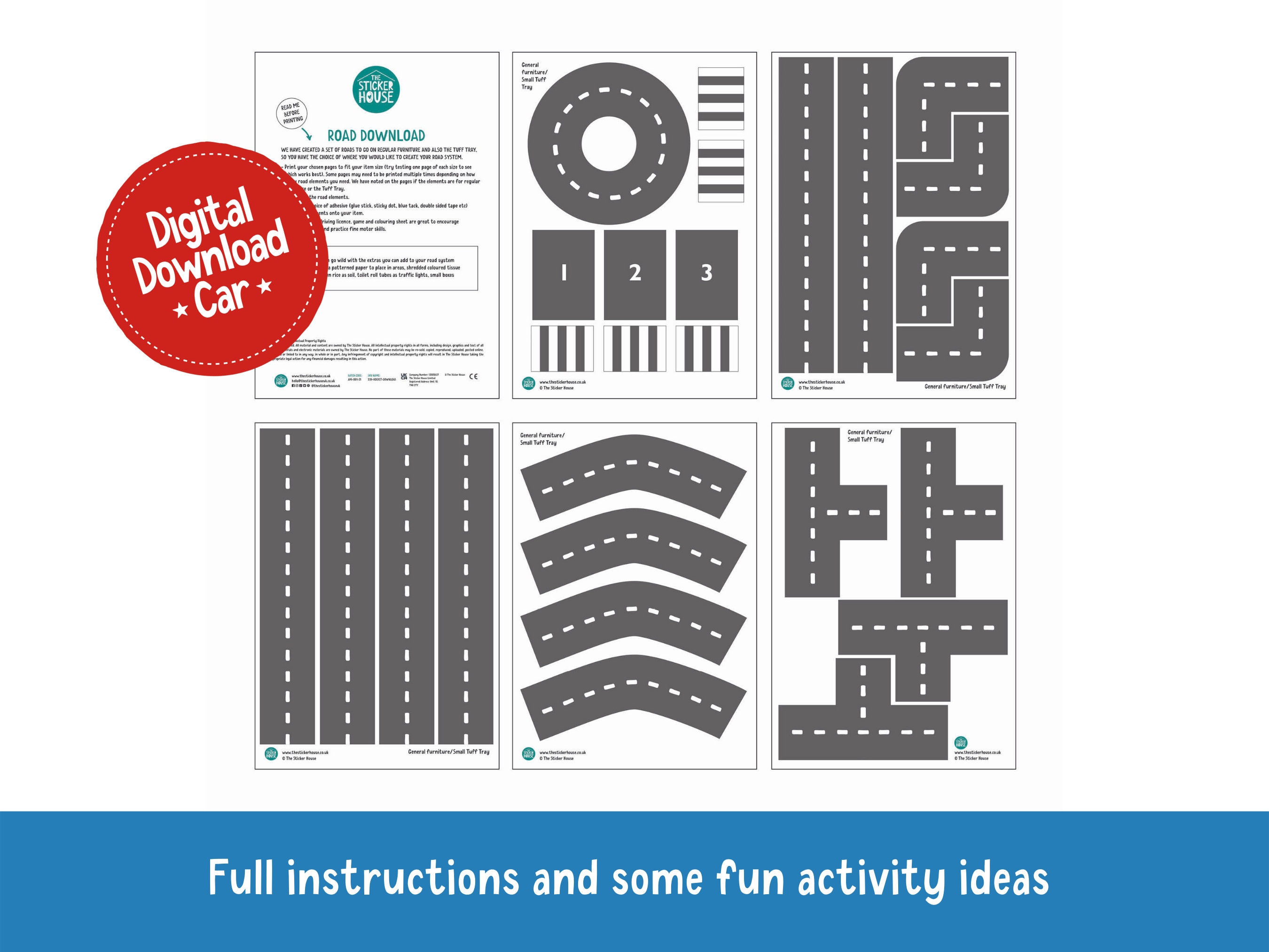 Road DIGITAL DOWNLOAD Roads Toy Cars Instant Download Car - Etsy