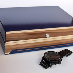 Topcobe Watch Box, Single Watch Winder, Wood Watch Case, Automatic Rotation Watch Jewelry Display Case, Watch Storage Box Organizer Gift for Men/