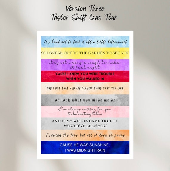 Trouble Lyrics Print 