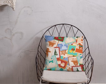 Holiday Stamp Pillow