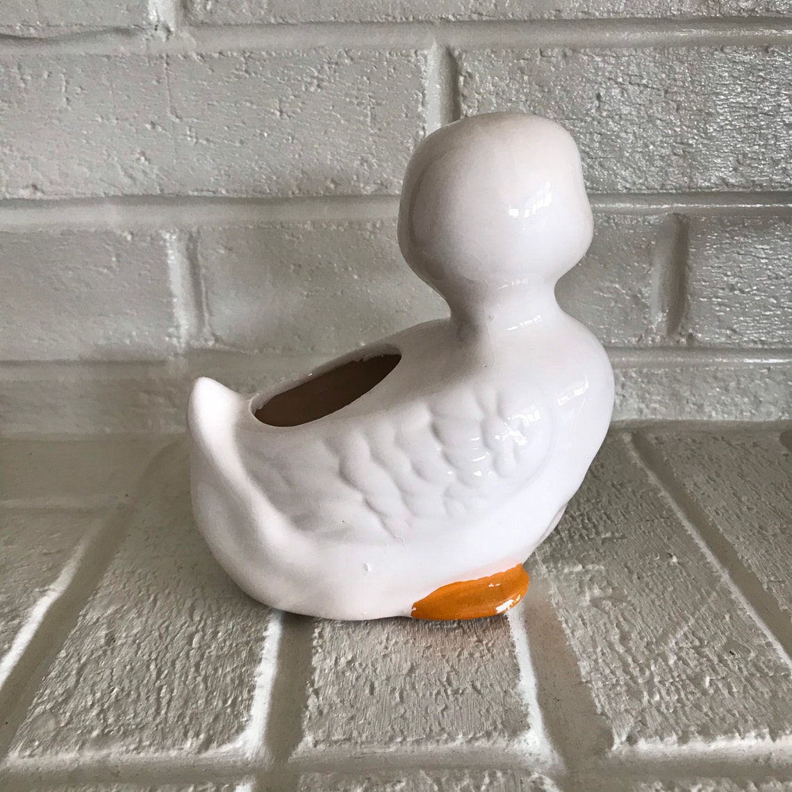 Vintage Duck Ceramic Small Vase or Small Planter Etsy