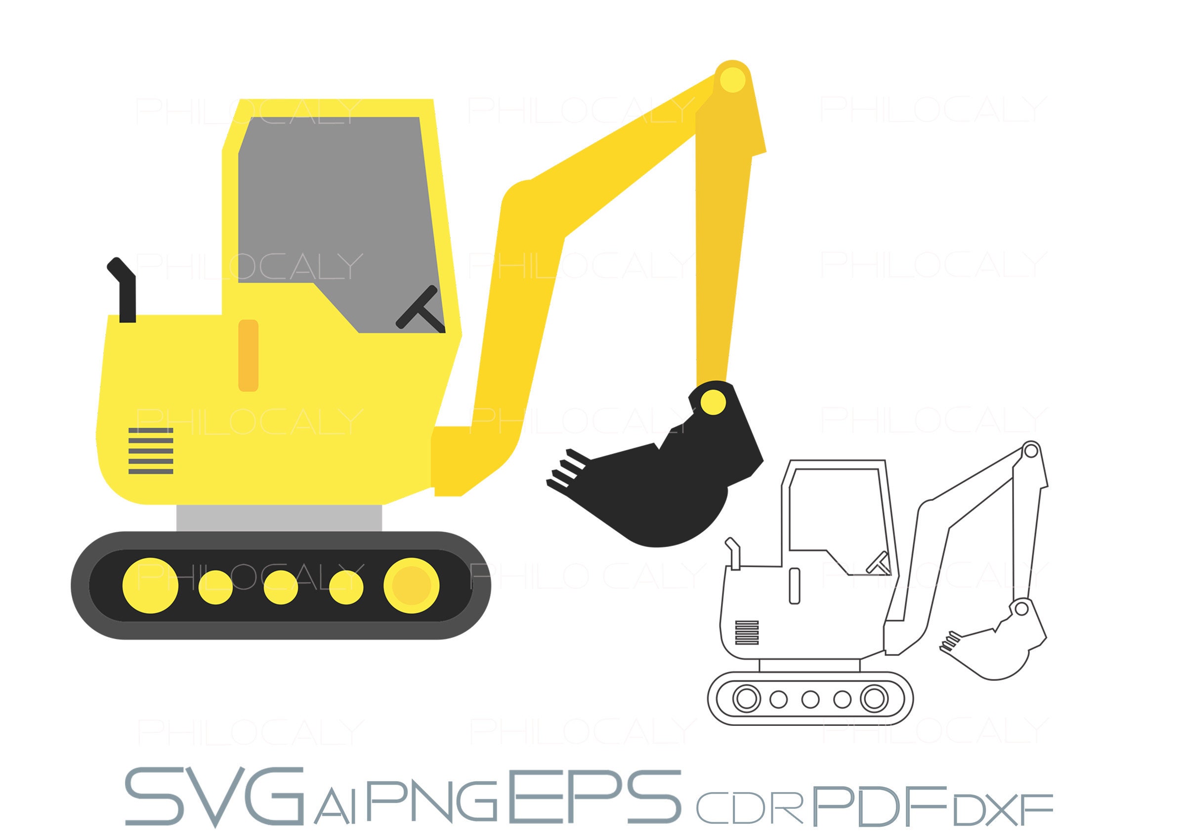 Free Free Digger Truck Free Svg 48 SVG PNG EPS DXF File