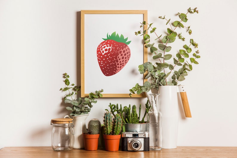 Strawberry svg vector art printable fruit png Strawberry clipart summer fruit clipart summer fruit svg vector clipart summer fruit svg