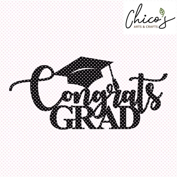 Congrats grad cake topper / graduation cake topper / Congrats topper