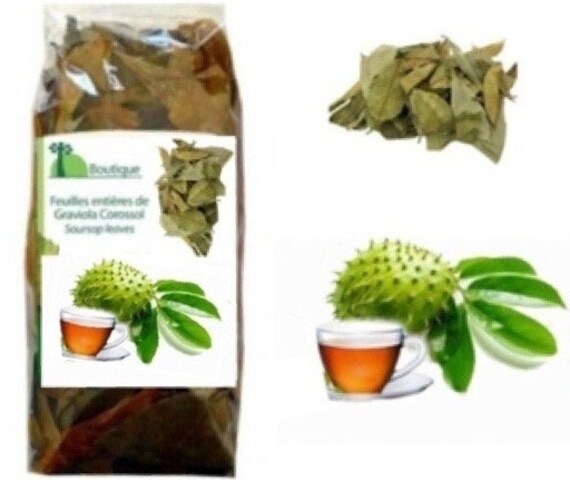 100% Feuille de Corossol Séchée Biologique - Graviola, Annona Muricata