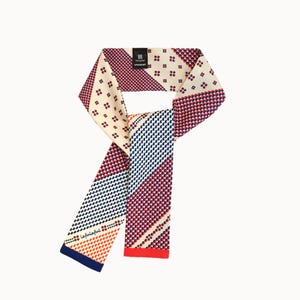 Taegeuk Korean Symbol Inspired PET Recycled Silm Scarves, Modern Hanbok Accessory, Korean Fusion Aesthetics, New Year and Chuseok Gifts