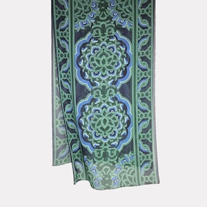Sungnyemun Korean Pattern Silk Scarves, Korean Dancheong Inspired Modern Fusion Design, Modern Hanbok Accessory, New Year and Chuseok Gifts