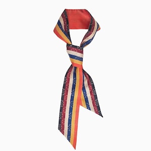 Bufanda fina con estampado coreano Saekdong de otoño, inspirada en la estética Baekje coreana, accesorio hanbok moderno Daenggi, regalos de Año Nuevo y Chuseok.
