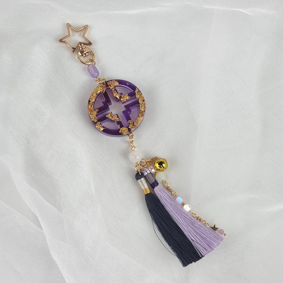 Purple Core Norigae Keyring Korean Tassel Bag Charm Keychain Modern purple-core-norigae-keyring-korean-tassel-bag-charm-keychain-modern