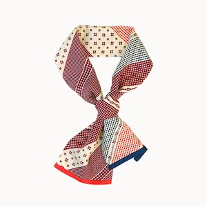 Taegeuk Korean Symbol Inspired Silk Scarves 2 Sizes, Modern Hanbok Accessory, Korean Fusion Aesthetics, New Year and Chuseok Gifts