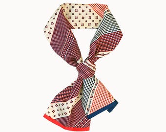 Taegeuk Korean Symbol Inspired Silk Scarves 2 Sizes, Modern Hanbok Accessory, Korean Fusion Aesthetics, New Year and Chuseok Gifts