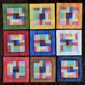 Conjunto de 5 bases para copos coloridas Saekdong coreanas, mistura de rami, colcha de retalhos tradicional, decoração para casa, presente de inauguração de casa e Seollal