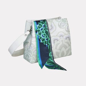 Sungnyemun Korean Pattern Silm Silk Scarves, Korean Dancheong Inspired Fusion Daenggi, Modern Hanbok Accessory, New Year and Chuseok Gifts