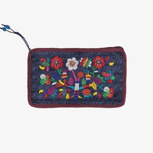 Mugunghwa Korea National Blossom Embroidered Pouch, Modern Hanbok Purse, New Year and Chuseok Celebration