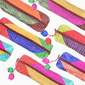 Juego de 2 estuches coreanos Nubi, colores aleatorios con estampado tradicional Saekdong, ideal como regalo de Año Nuevo y Chuseok.