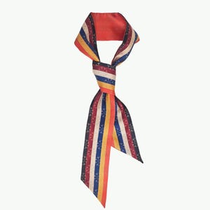 Autumn Saekdong Korean Pattern Skinny Scarf, Korean Baekje Aesthetic Inspired, Modern Hanbok Accessory Daenggi, New Year and Chuseok Gifts