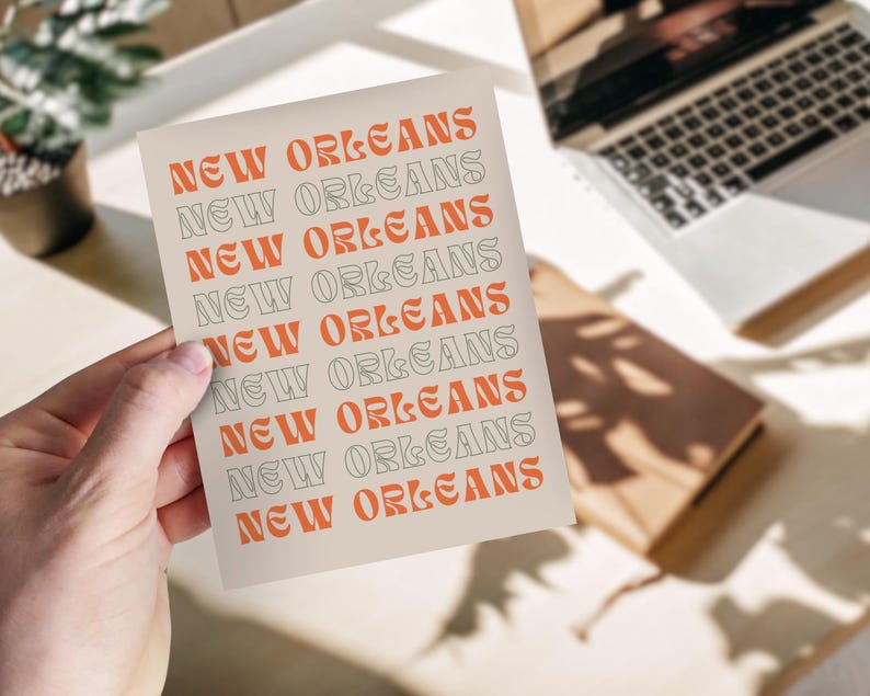 New Orleans Print, Travel Poster, Aesthetic Poster, Girly Wall Art