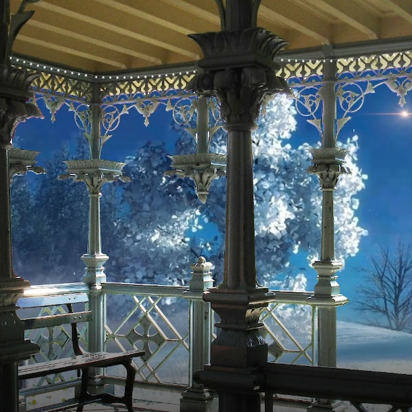 Zoom Snow Virtual Background Etsy