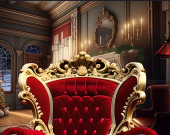 The Big Red Chair Animated Zoom Background