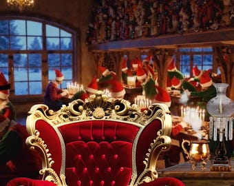 Oude en nieuwe speelgoedwinkel van de kerstman
