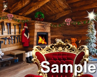 Big Red Chair Santas Cabin