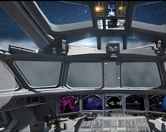 Spaceship Animated Zoom Background