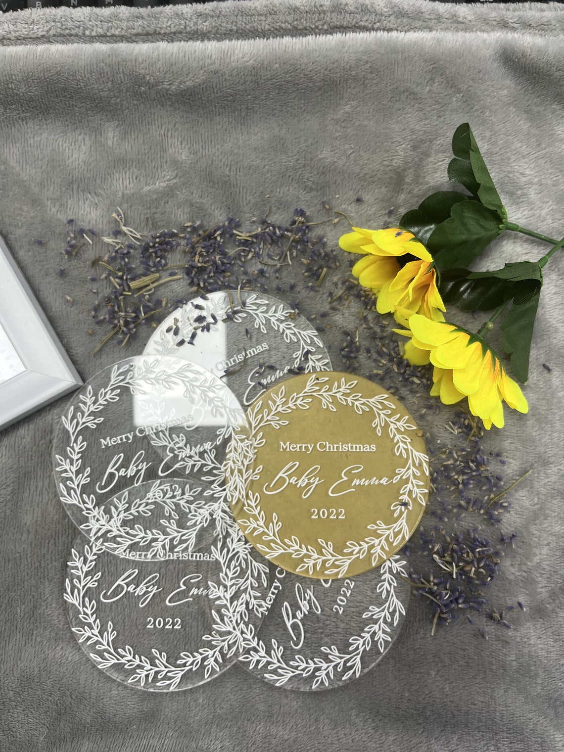 Personalized Bulk Ornaments Company Logo Ornament Custom Etsy