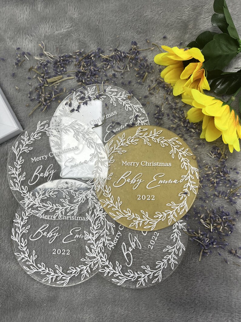 Personalized Bulk Ornaments Company Logo Ornament Custom Etsy