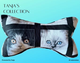 Reading Bone for Cats, Cat Neck Pillow, Bookend, Book Support, Relaxing Pillow, Gift, NEW for Cat Lovers