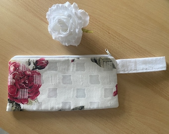 Handmade bridal bag, wedding clutch, purse, bridal bag, wedding bag, handmade, 28 x 14 cm, roses, NEW, gift idea