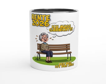 Mug Gift for Retirees 2026 Ceramic Mug Pensioner Retirement 325 ml | Dishwasher and Microwave Safe V5