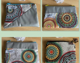 Cosmetic bag Mantra Chakra Yoga pattern gift idea NEW - different variations available