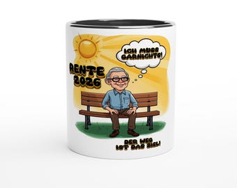Mug Gift for Retirees 2026 Ceramic Mug Pensioner Retirement 325 ml | Dishwasher and Microwave Safe V4