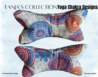 Reading pillow, yoga chakra mantra neck pillow, bookend, book support, relaxation pillow, gift idea, NEW - variations available