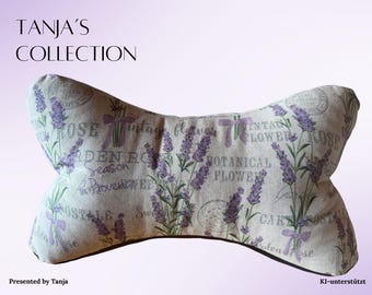 Cojín de lectura Lavanda Provenza Verano Otoño Cojín cervical Sujetalibros Soporte para libros Cojín relajante Regalo NUEVO