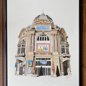 Affiche Montpellier - Place de la Comédie - poster Montpellier