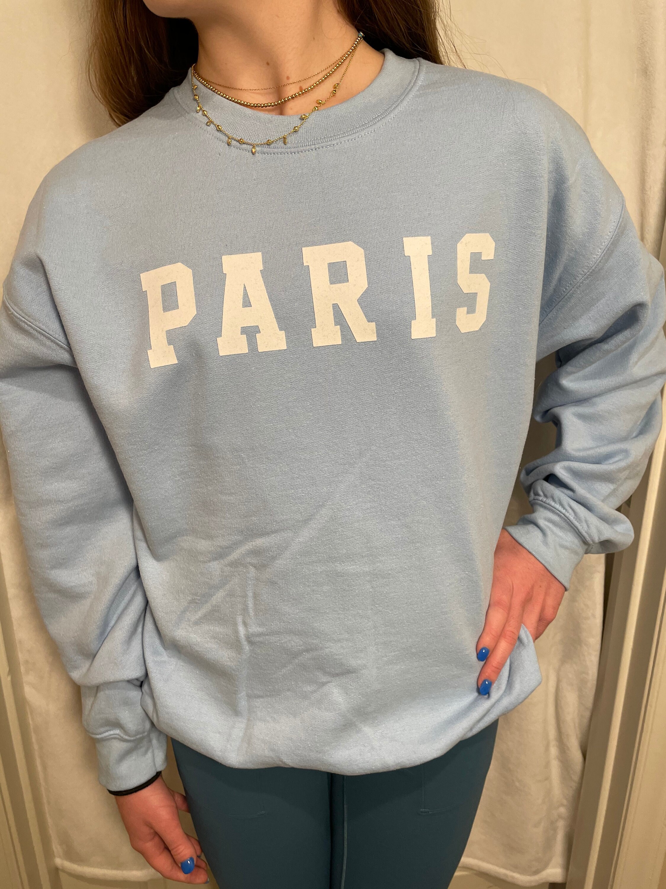 Paris Sweatshirt Trendy Sweatshirt Paris Crewneck Sweatshirt European