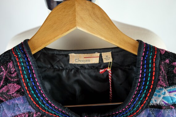 1980s Choices Quilted Patchwork Jacket - image 10