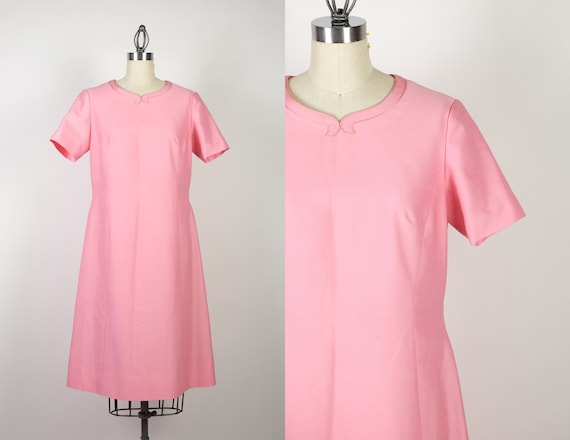 1960s Bubblegum Pink "Pan-Am" Dress - image 1