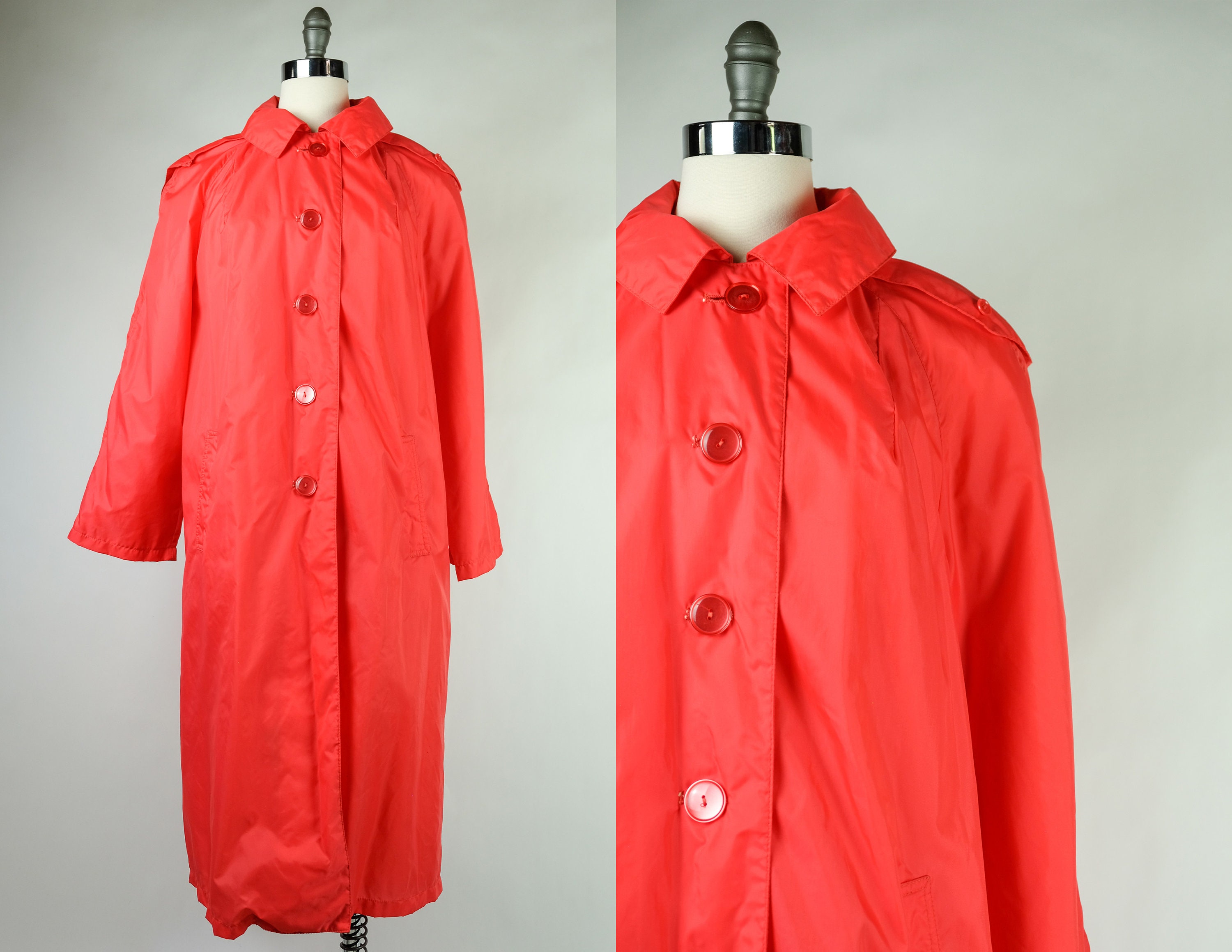 Alligator Raincoat Red Etsy
