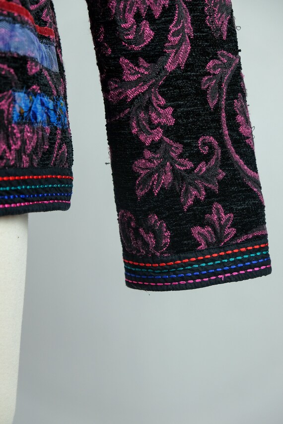 1980s Choices Quilted Patchwork Jacket - image 6