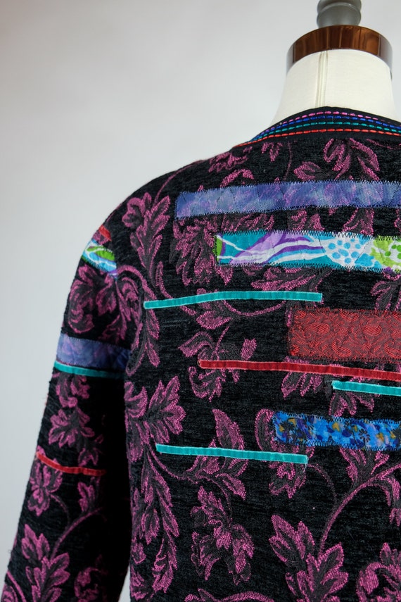 1980s Choices Quilted Patchwork Jacket - image 9