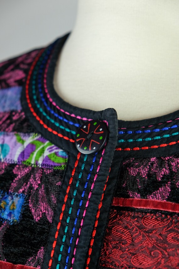 1980s Choices Quilted Patchwork Jacket - image 5