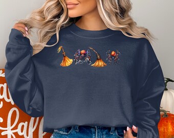 Halloween Sweatshirt, Halloween Witch Vibes Sweater, Cute Fall Sweater, Halloween Party Costume Sweatshirt, Funny Halloween Sweater